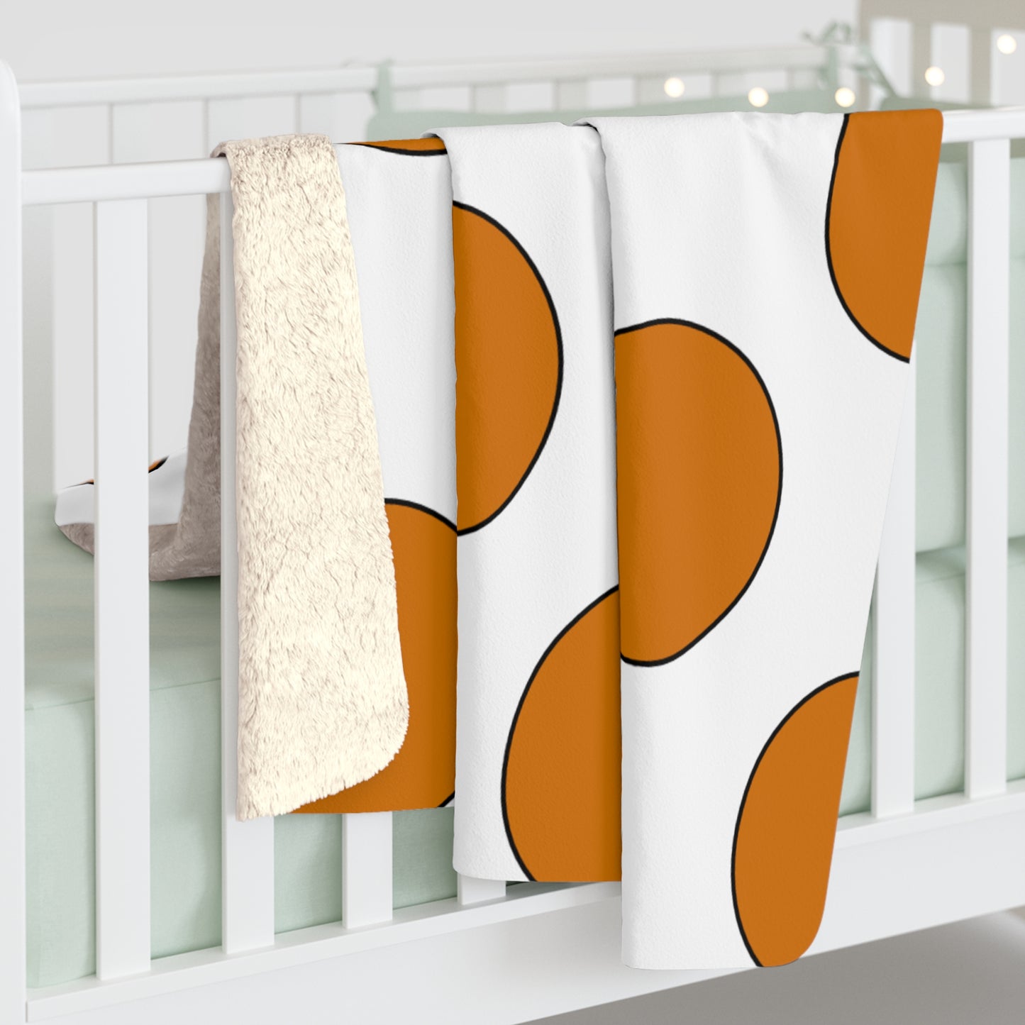 Cyprus Retro Polka Dots Blanket Throw