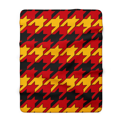 Timor Leste Retro Houndstooth Blanket Throw