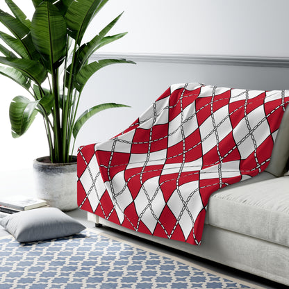 Austria Retro Argyle Blanket Throw