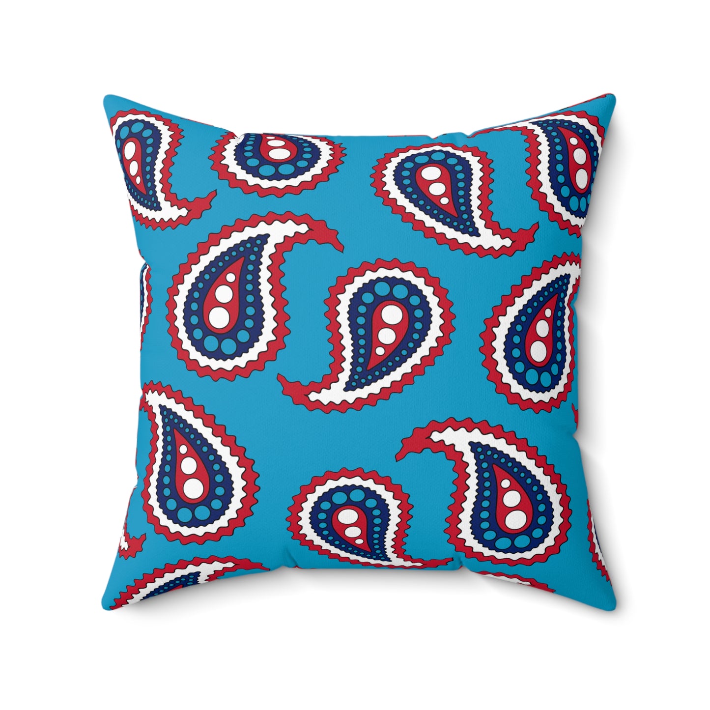 Tuvalu Retro Paisley Cushion Pillow