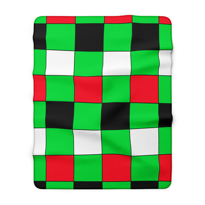 Kuwait Retro Check Blanket Throw