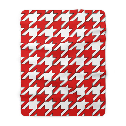 Singapore Retro Houndstooth Blanket Throw