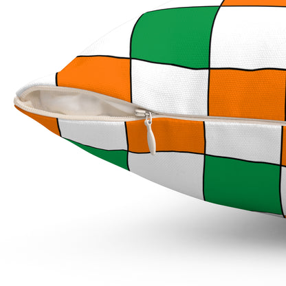 Ireland Retro Check Cushion Pillow