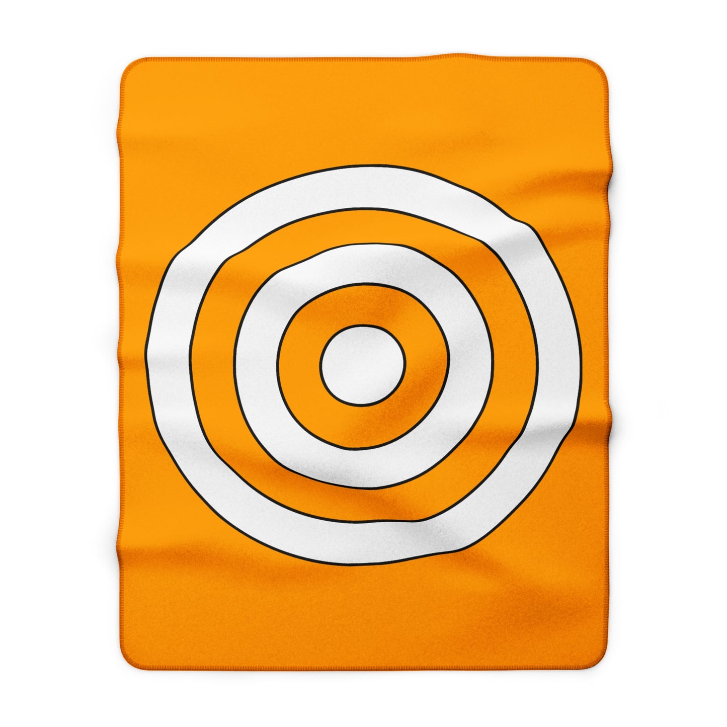 Orange, White Retro Target Blanket Throw