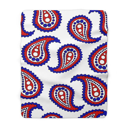 Costa Rica Retro Paisley Blanket Throw