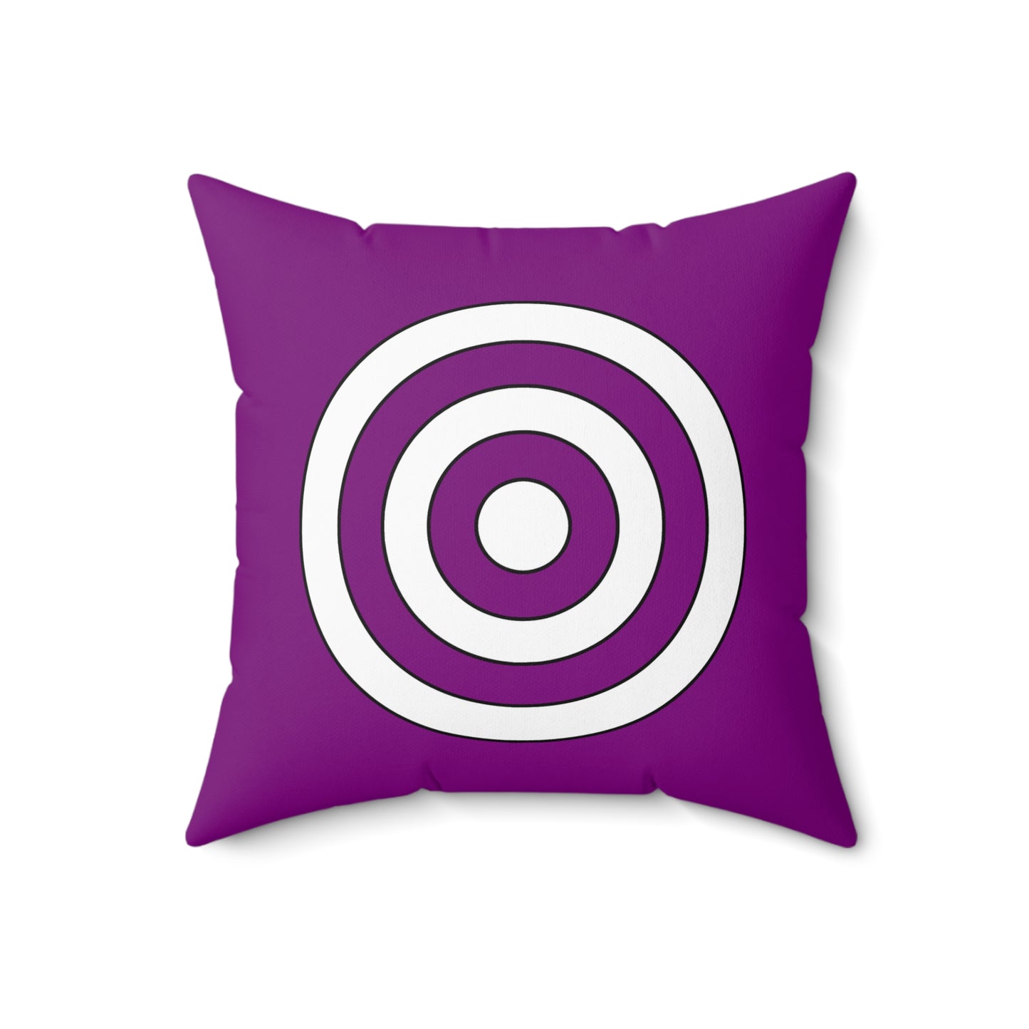 Purple, White Retro Target Cushion Pillow