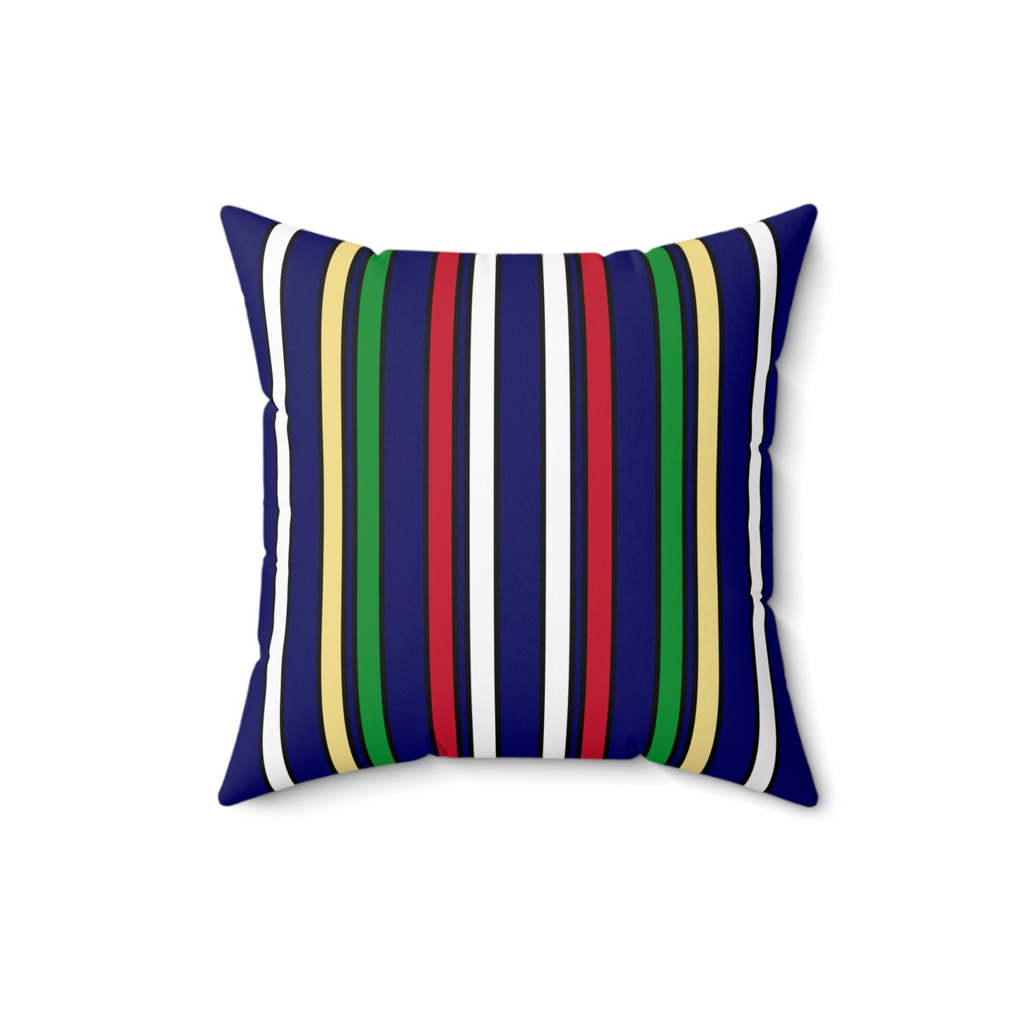 Cayman Islands Retro Stripes Cushion Pillow