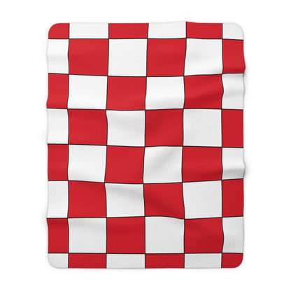 Peru Retro Check Blanket Throw