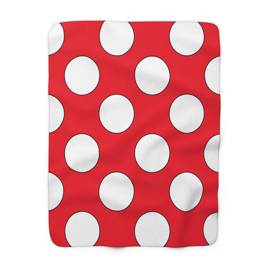 Hong Kong Retro Polka Dots Blanket Throw