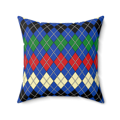 South Sudan Retro Argyle Cushion Pillow