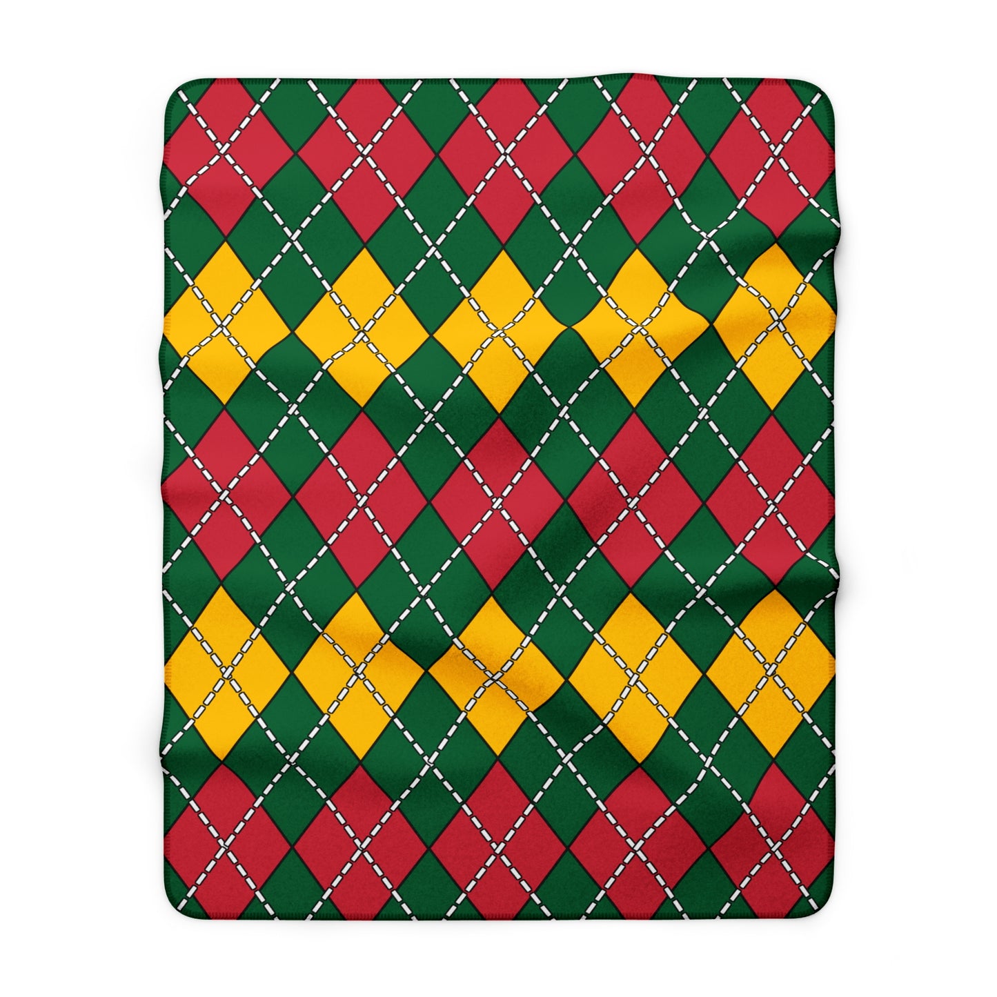 Mauritania Retro Argyle Blanket Throw