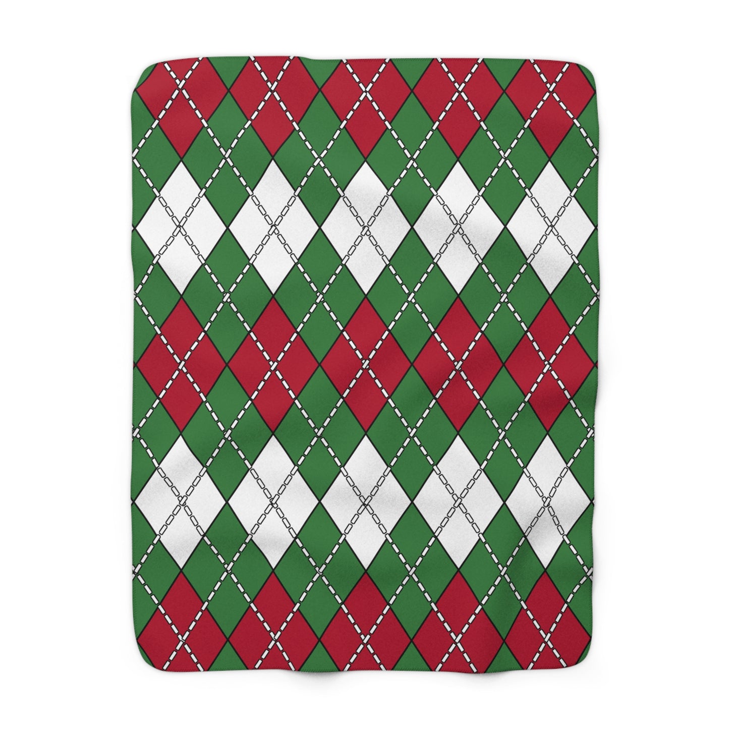 Suriname Retro Argyle Blanket Throw