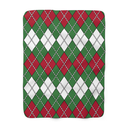 Suriname Retro Argyle Blanket Throw