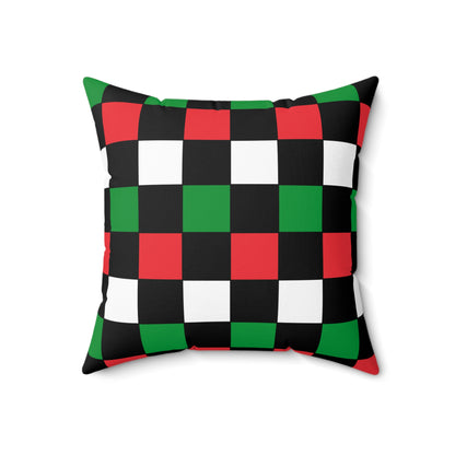 Palestine Retro Check Cushion Pillow