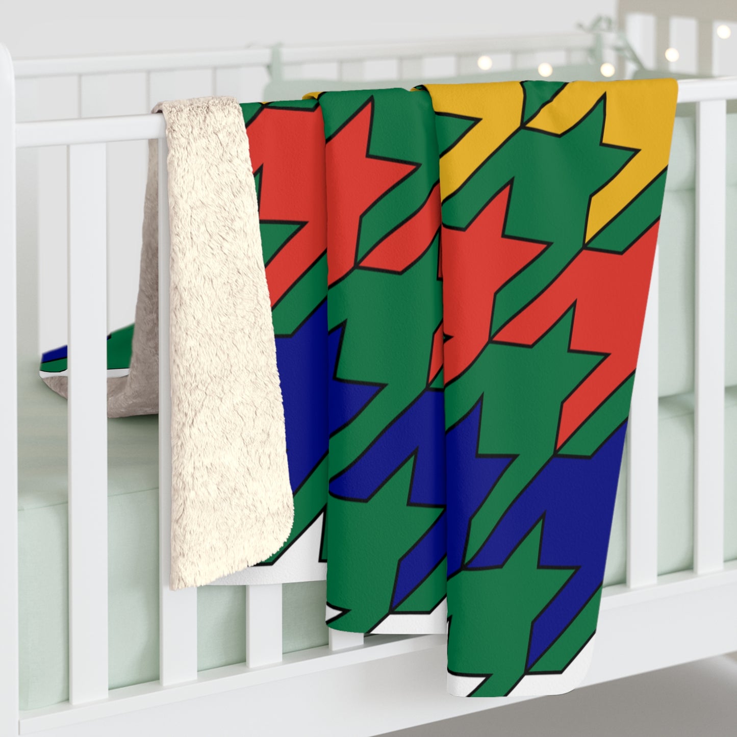 South Africa Retro Houndstooth Blanket Throw