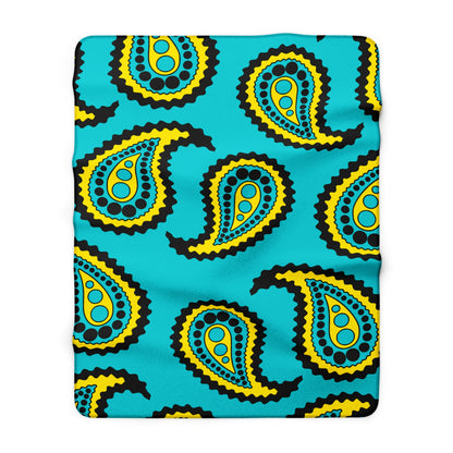 Bahamas Retro Paisley Blanket Throw