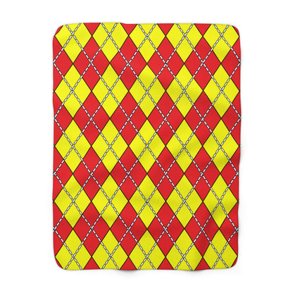 China Retro Argyle Blanket Throw