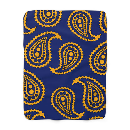 Nauru Retro Paisley Blanket Throw