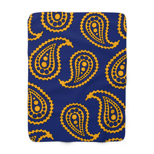 Nauru Retro Paisley Blanket Throw