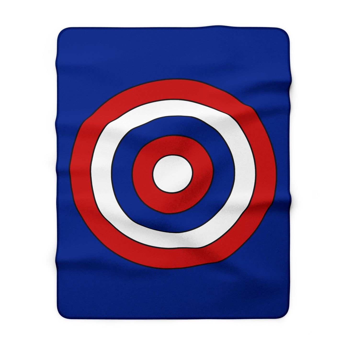 Cuba Retro Target Blanket Throw