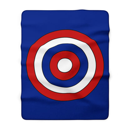 Cuba Retro Target Blanket Throw