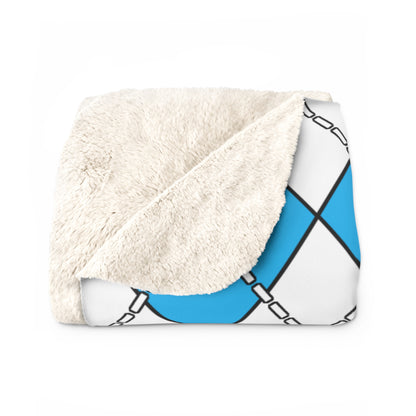 San Marino Retro Argyle Blanket Throw