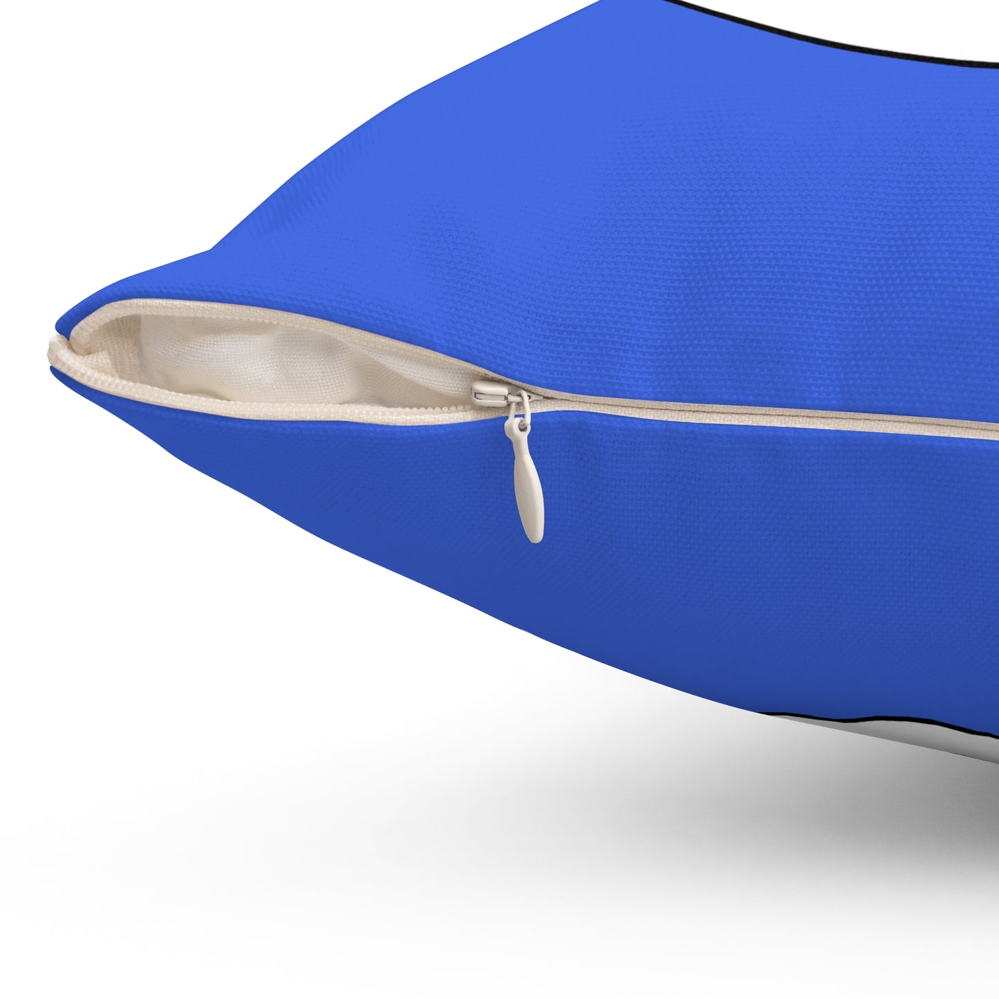 Royal Blue, White Retro Target Cushion Pillow