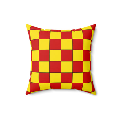 North Macedonia Retro Check Cushion Pillow