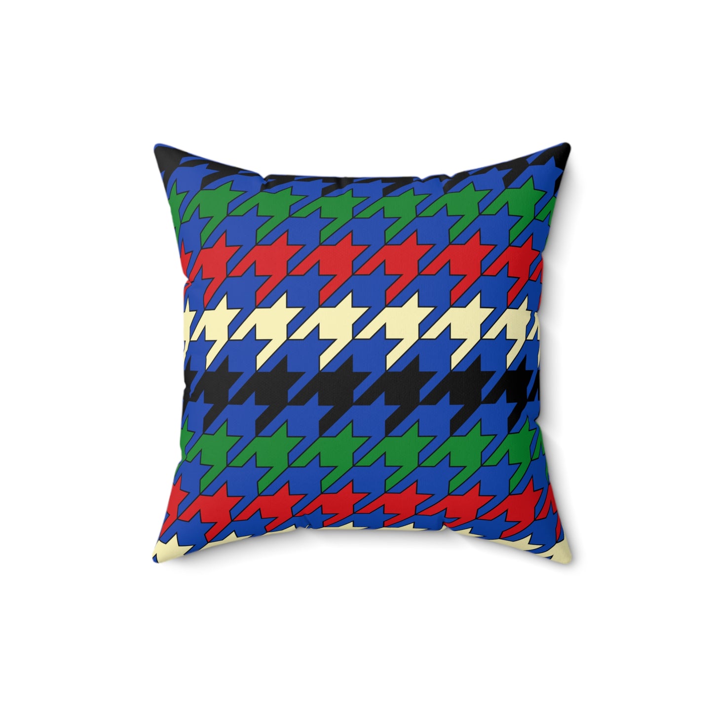 South Sudan Retro Houndstooth Cushion Pillow