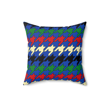 South Sudan Retro Houndstooth Cushion Pillow