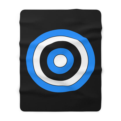 Estonia Retro Target Blanket Throw