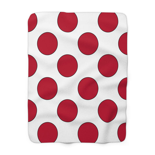 Japan Retro Polka Dots Blanket Throw