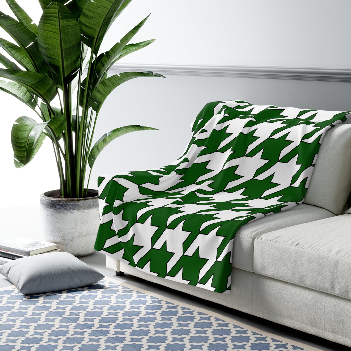 Pakistan Retro Houndstooth Blanket Throw