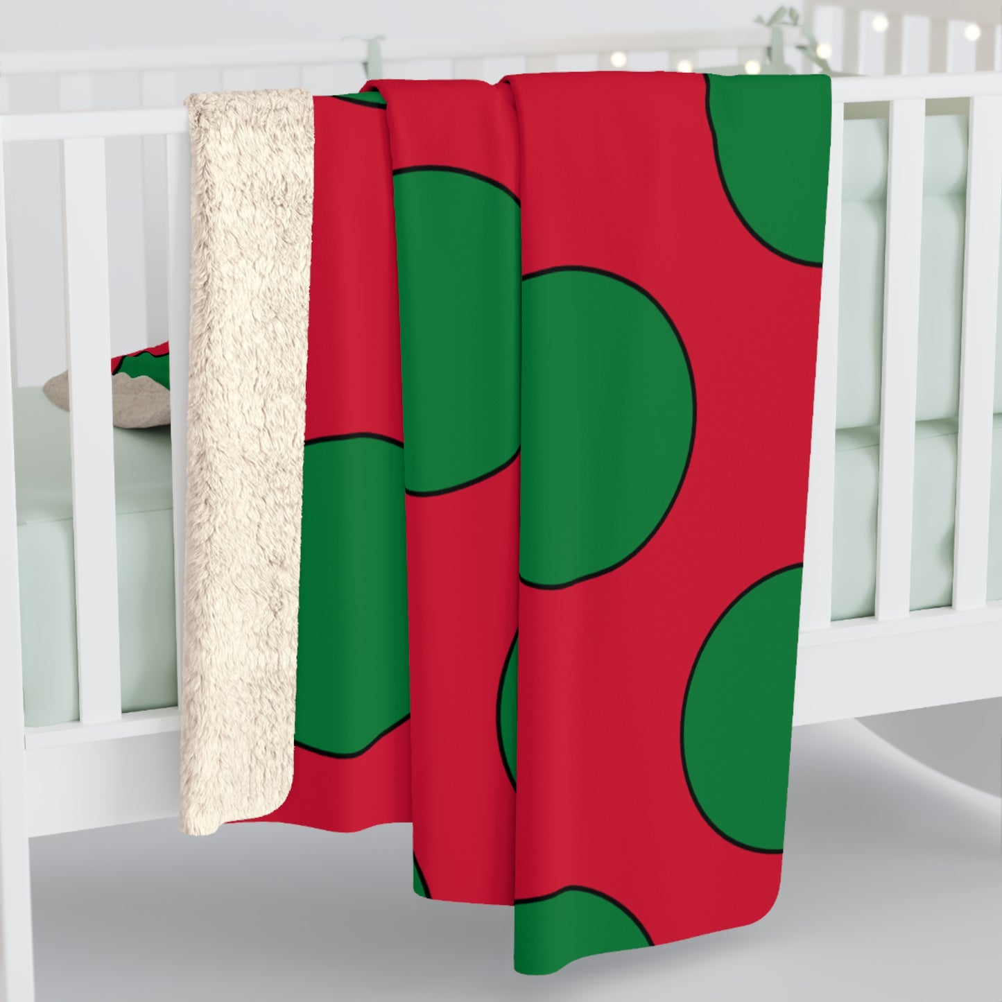 Maldives Retro Polka Dots Blanket Throw