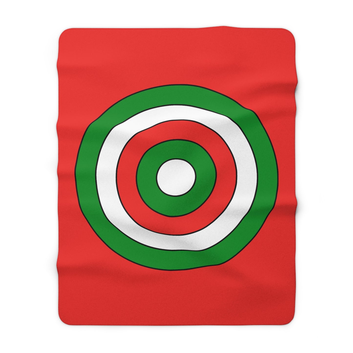 Oman Retro Target Blanket Throw