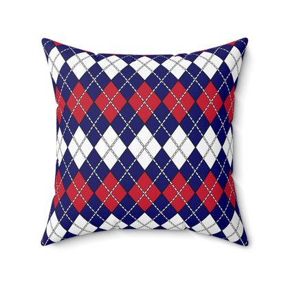 Cook Islands Retro Argyle Cushion Pillow