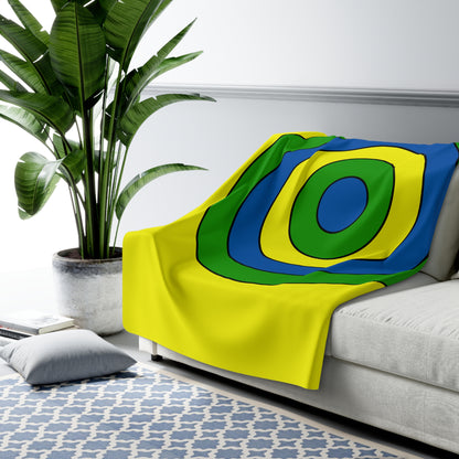 Saint Vincent And The Grenadines Retro Target Blanket Throw