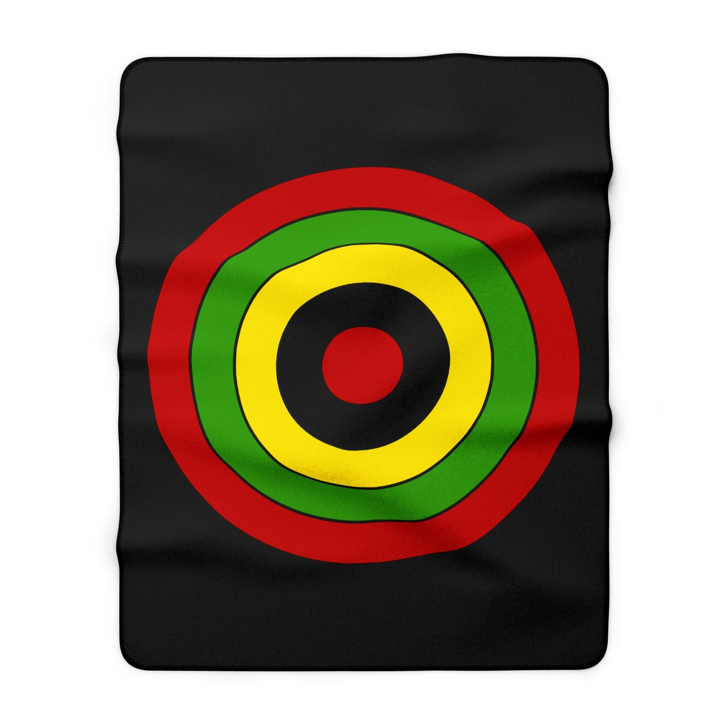 Saint Kitts And Nevis Retro Target Blanket Throw