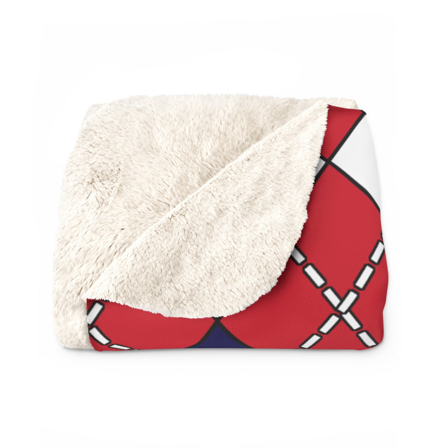 Bermuda Retro Argyle Blanket Throw