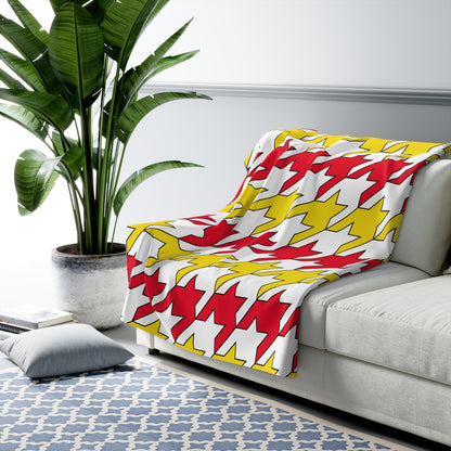Guernsey Retro Houndstooth Blanket Throw