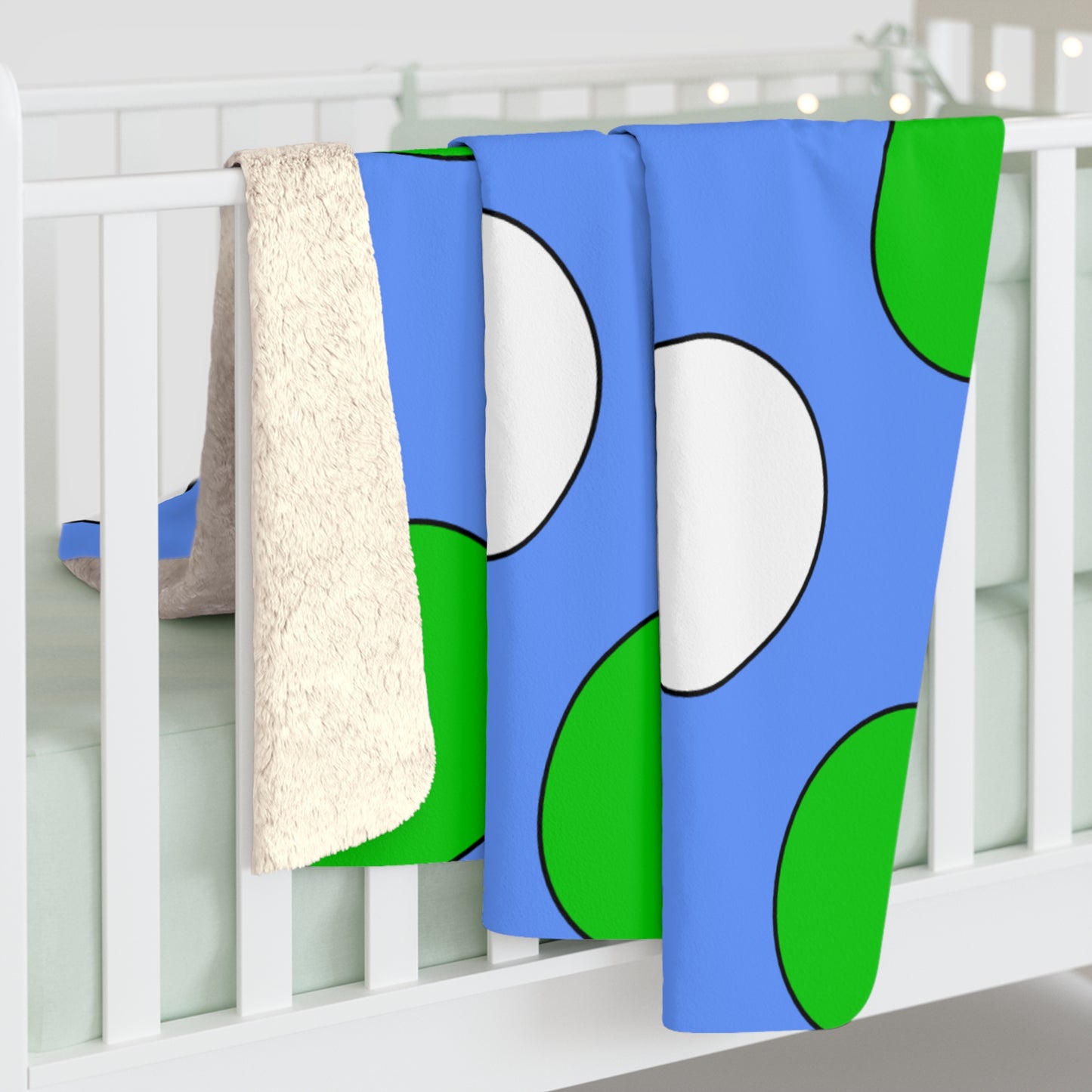 Djibouti Retro Polka Dots Blanket Throw
