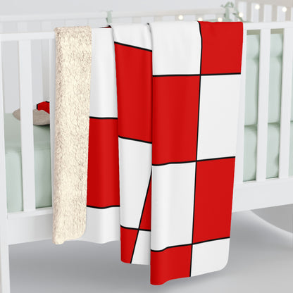 Singapore Retro Check Blanket Throw