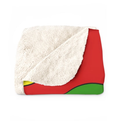 Burkina Faso Retro Polka Dots Blanket Throw