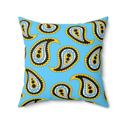Saint Lucia Retro Paisley Cushion Pillow