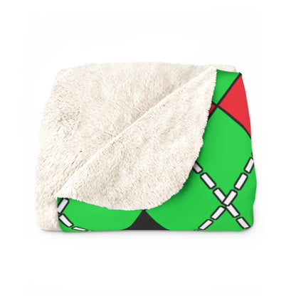 Kuwait Retro Argyle Blanket Throw