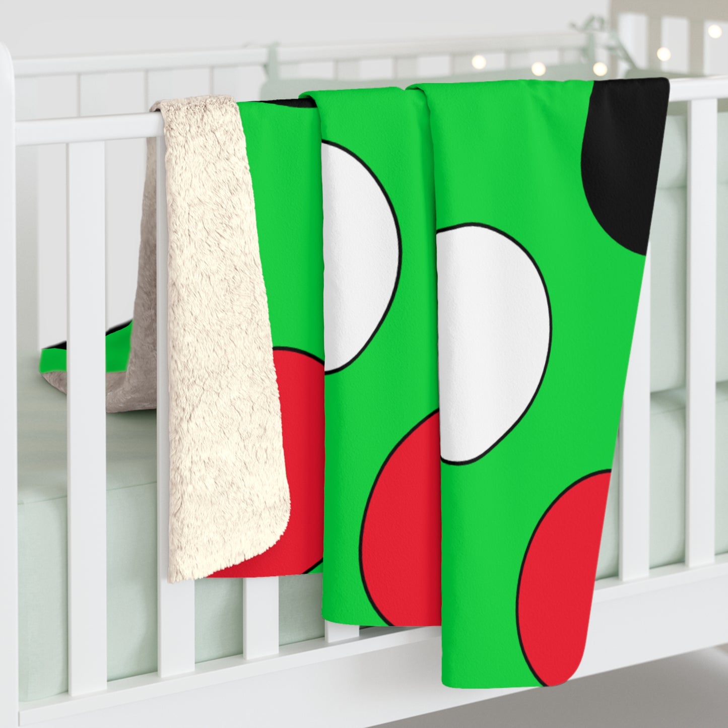 Kuwait Retro Polka Dots Blanket Throw