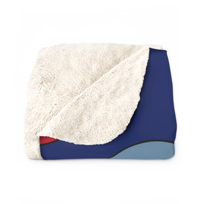 Falkland Islands Retro Polka Dots Blanket Throw