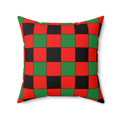 Malawi Retro Check Cushion Pillow