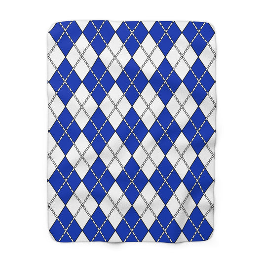 Israel Retro Argyle Blanket Throw
