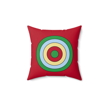 Eritrea Retro Target Cushion Pillow